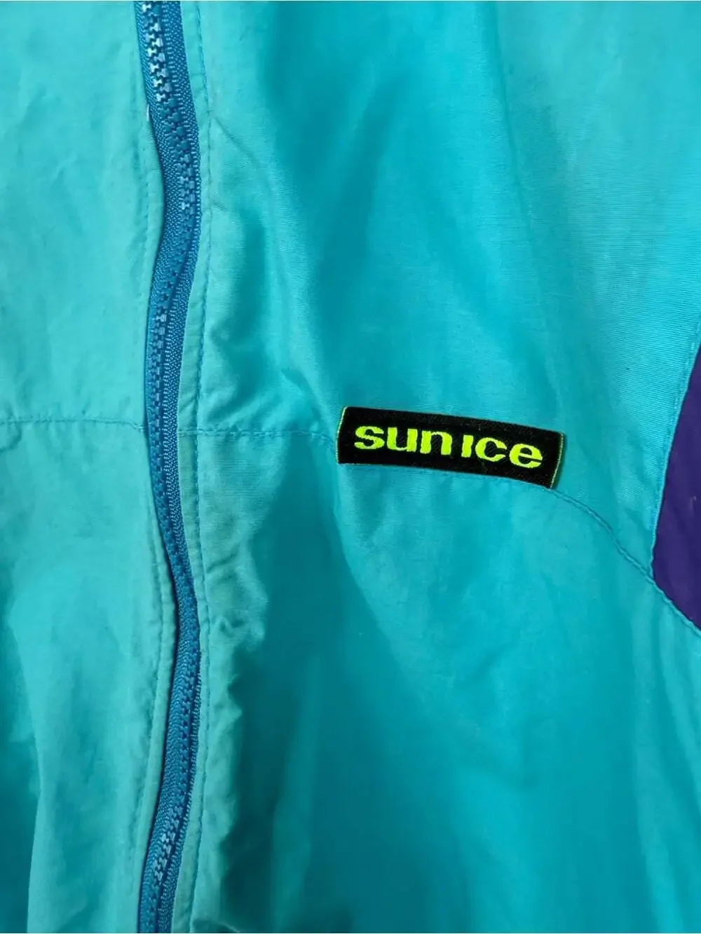 Sunice Teal, Purple & Neon Yellow Ski Jacket